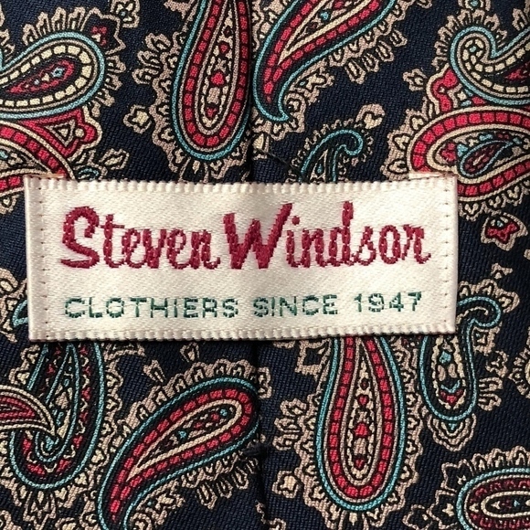 Steven Windsor | Silk X-Long Silk Tie - Picture 4 of 5
